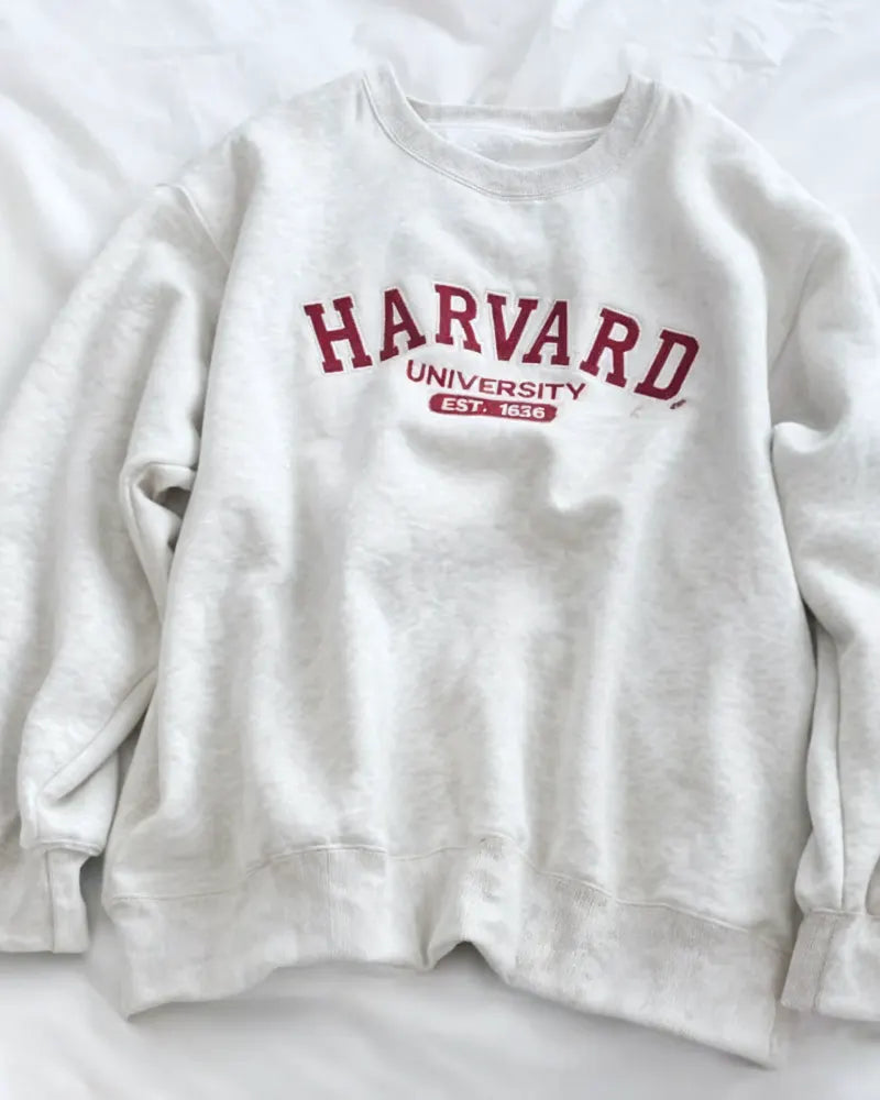 Bluza oversize crewneck Harvard University