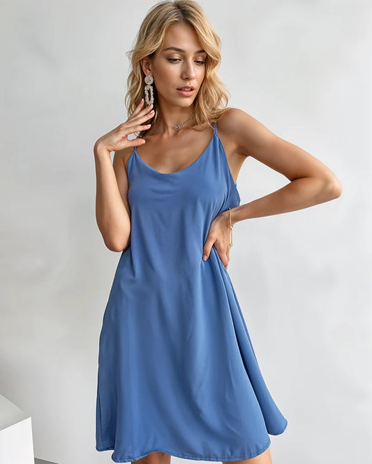 Krótka luźna koszula nocna na ramiączkach