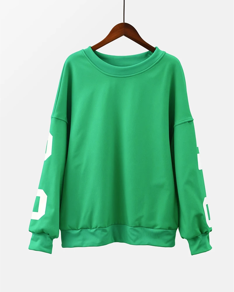 Luźna bluza oversize crewneck