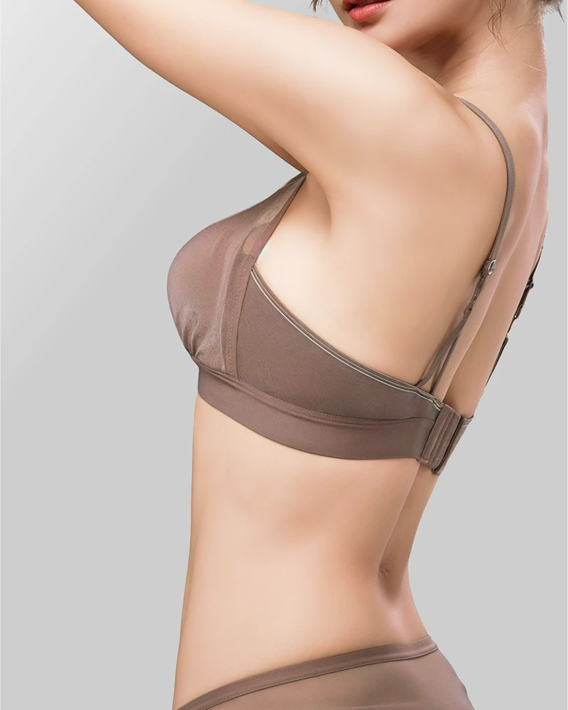 Miękki biustonosz bralette z siateczką