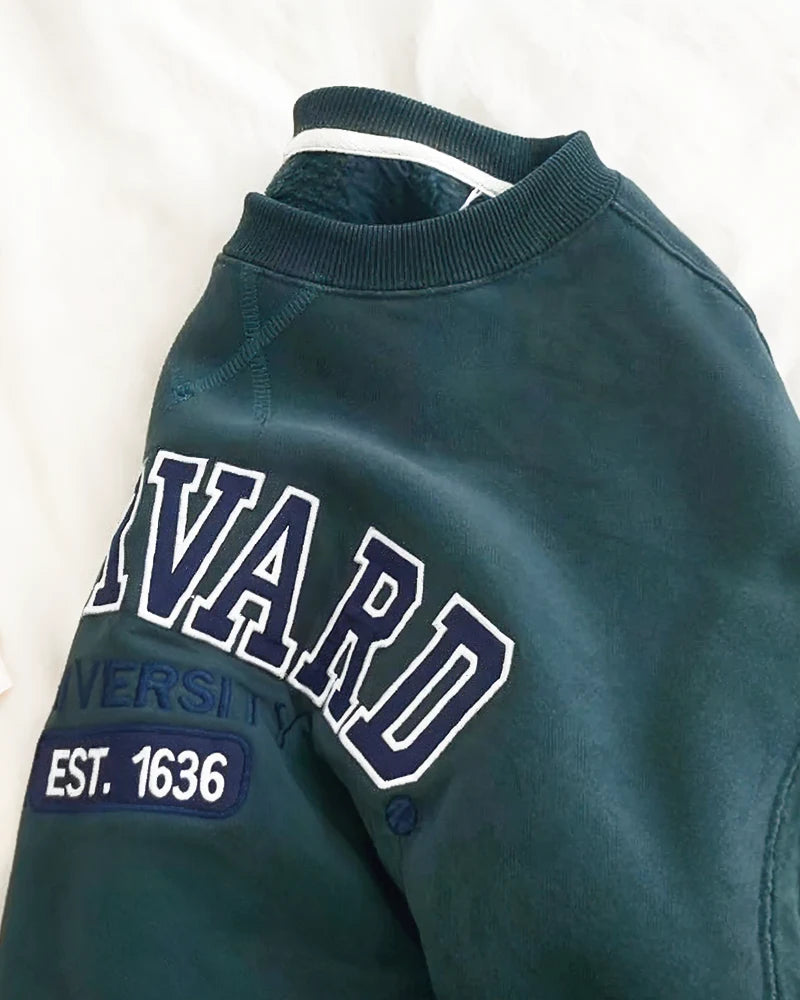 Bluza oversize crewneck Harvard University