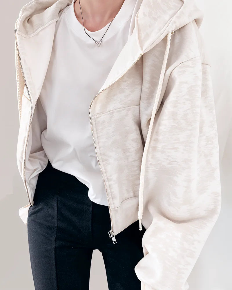 Bluza rozpinana oversize z kapturem