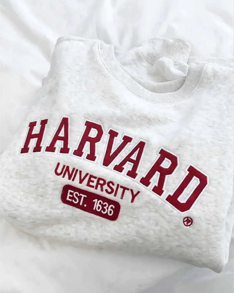 Bluza oversize crewneck Harvard University