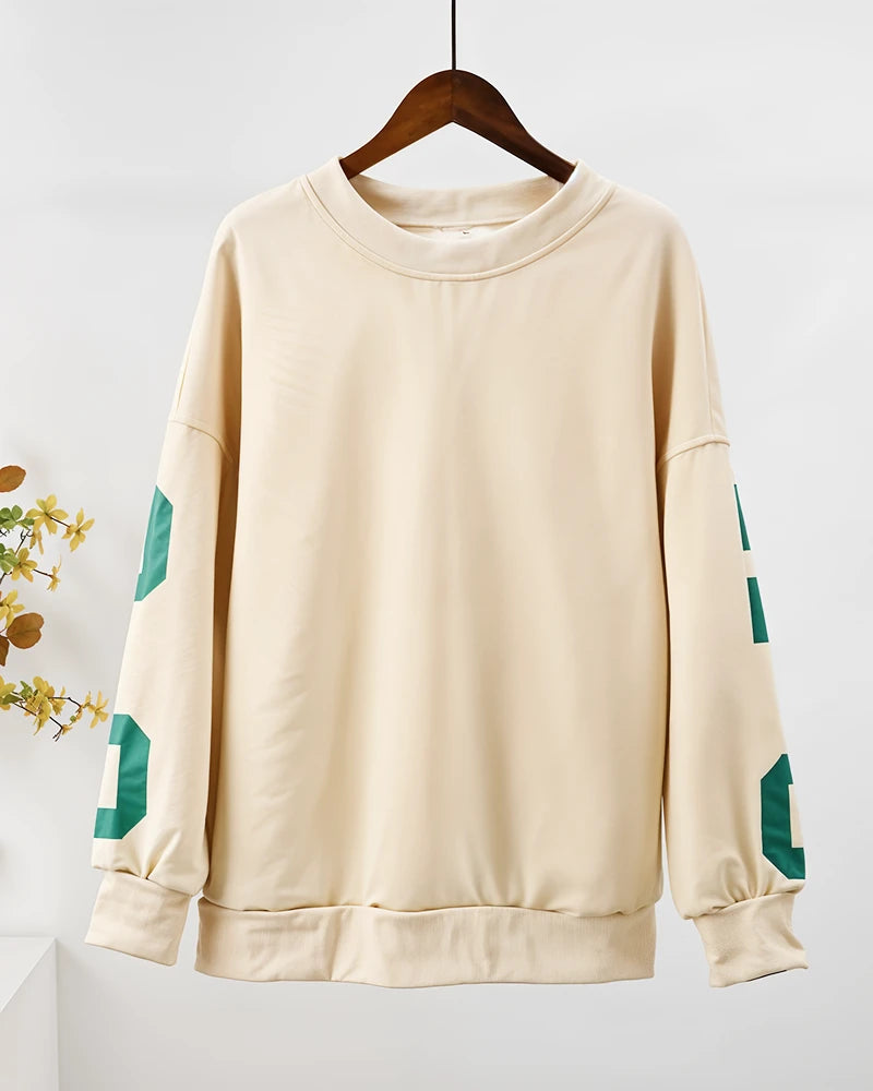 Luźna bluza oversize crewneck