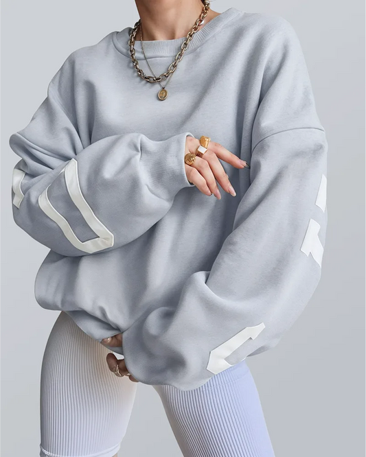 Luźna bluza oversize crewneck