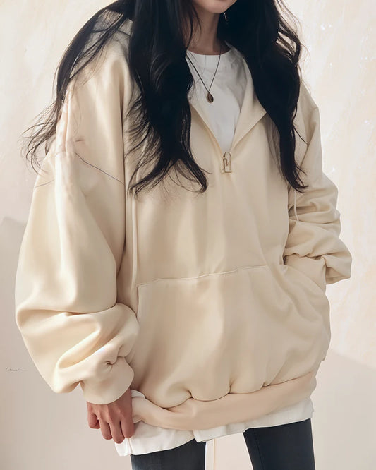 Wygodna bluza oversize z kapturem