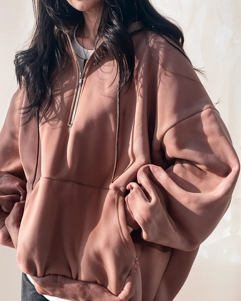 Wygodna bluza oversize z kapturem